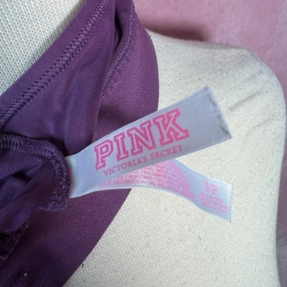 Womens Purple VS Pink Sports Bra Size S - Picture 6 of 6